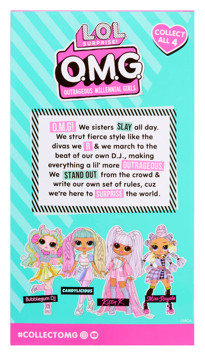 L.O.L. Surprise! OMG Doll - Kitty K - Fashion Doll with Outfit, Rooted Hair & Unique Style