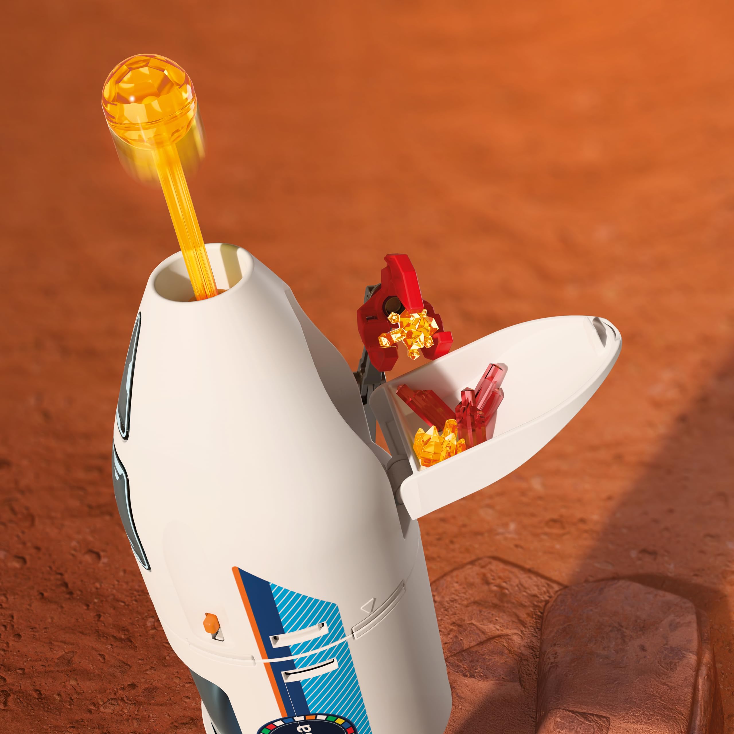 Playmobil Space ESA Mars Research Rocket Playset | Modular Rocket | Ages 4+ | 71 Pieces 6