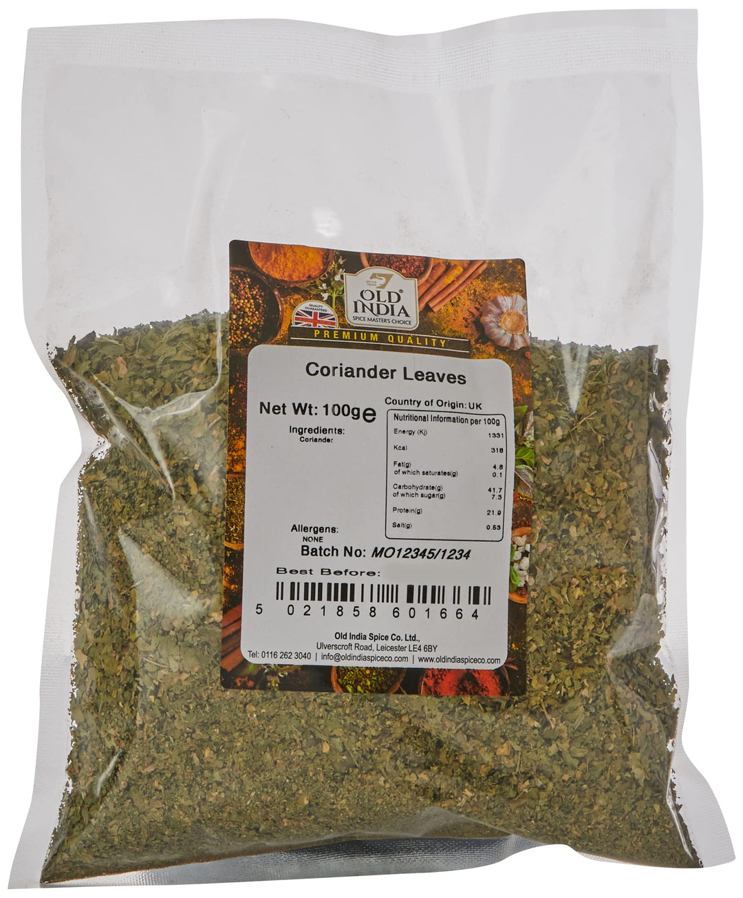 Old India Coriander Leaves 100g