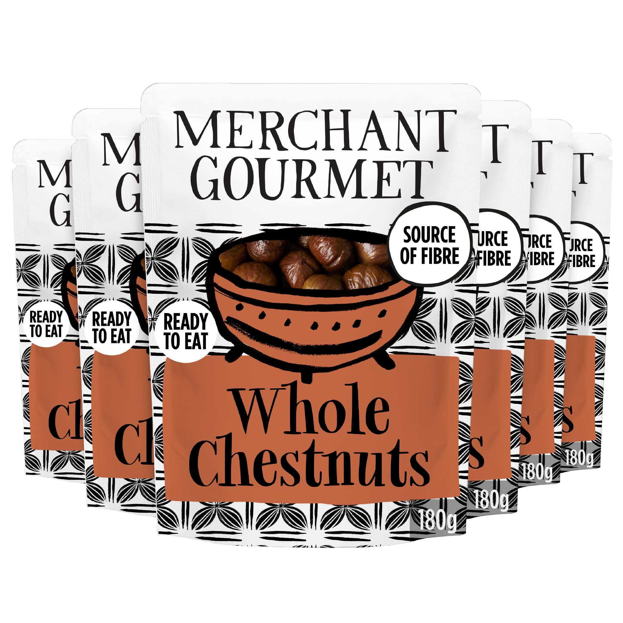 Merchant Gourmet Whole Cooked Chestnuts - Ready to Eat, 1.26kg Pack 1