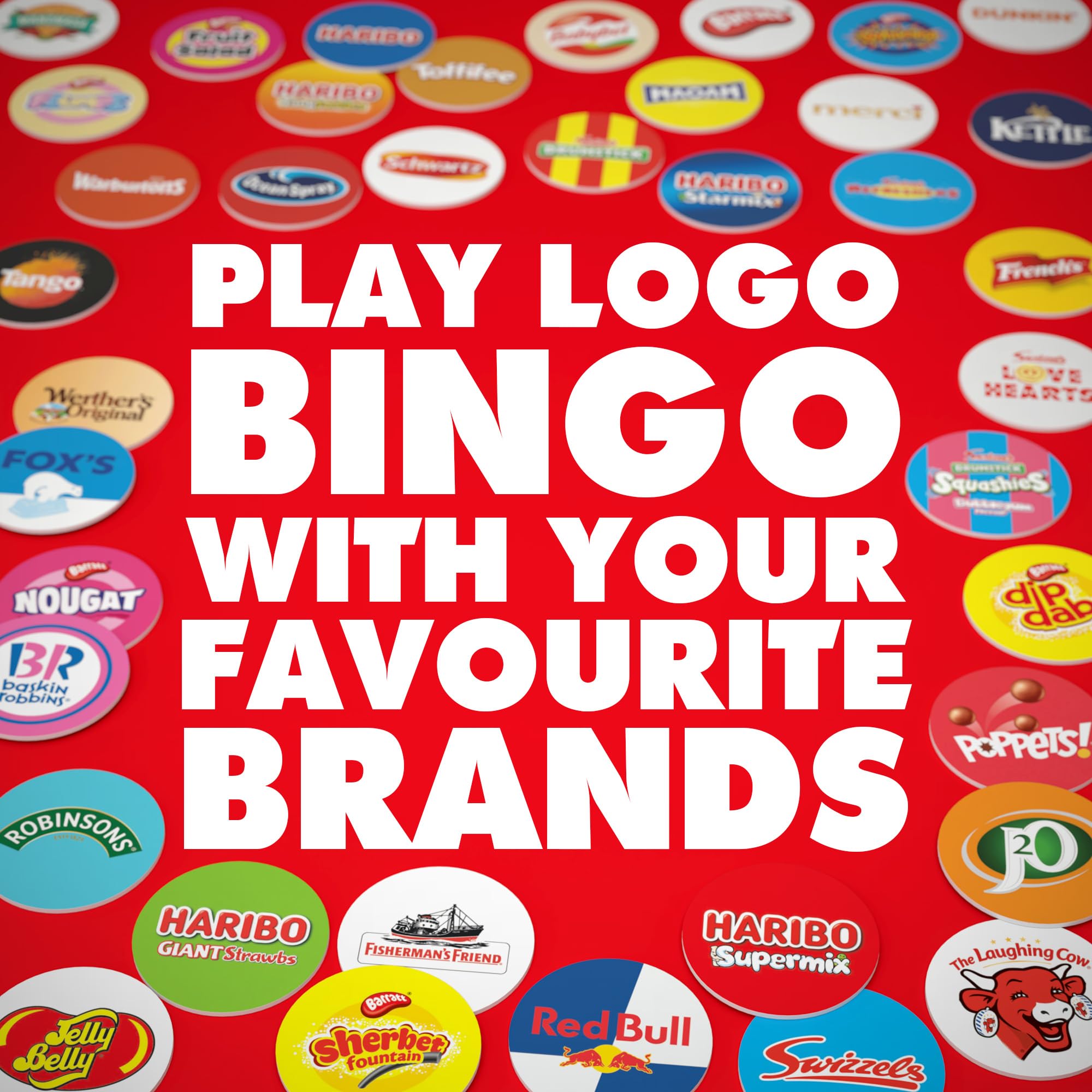 Drumond Park Logo Bingo Game - Family Board Game with Brand Tokens