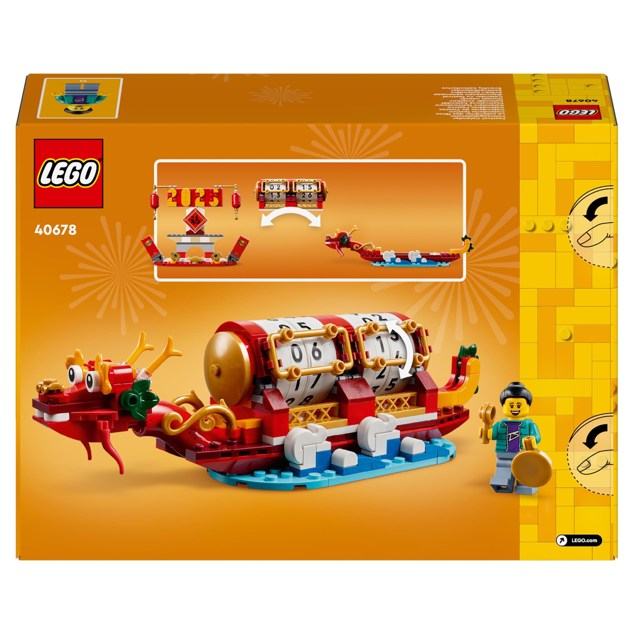 LEGO 2in1 Festival Calendar Building Set - Lunar New Year & Dragon Boat Festival Toy for Ages 10+ 4