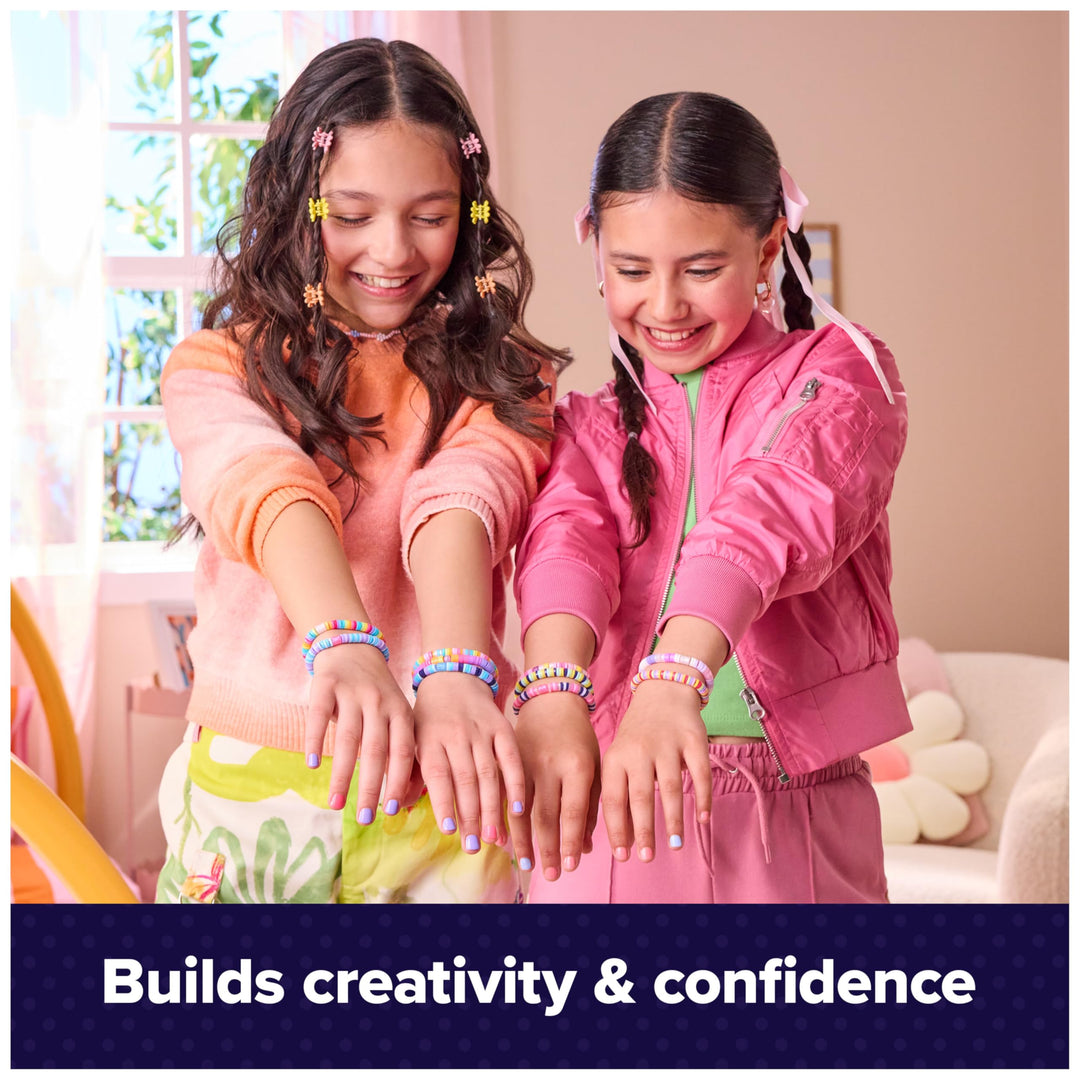 Cool MAKER Stack’d Heishi Studio Bracelet Making Kit - Easy Beading Pen for Kids