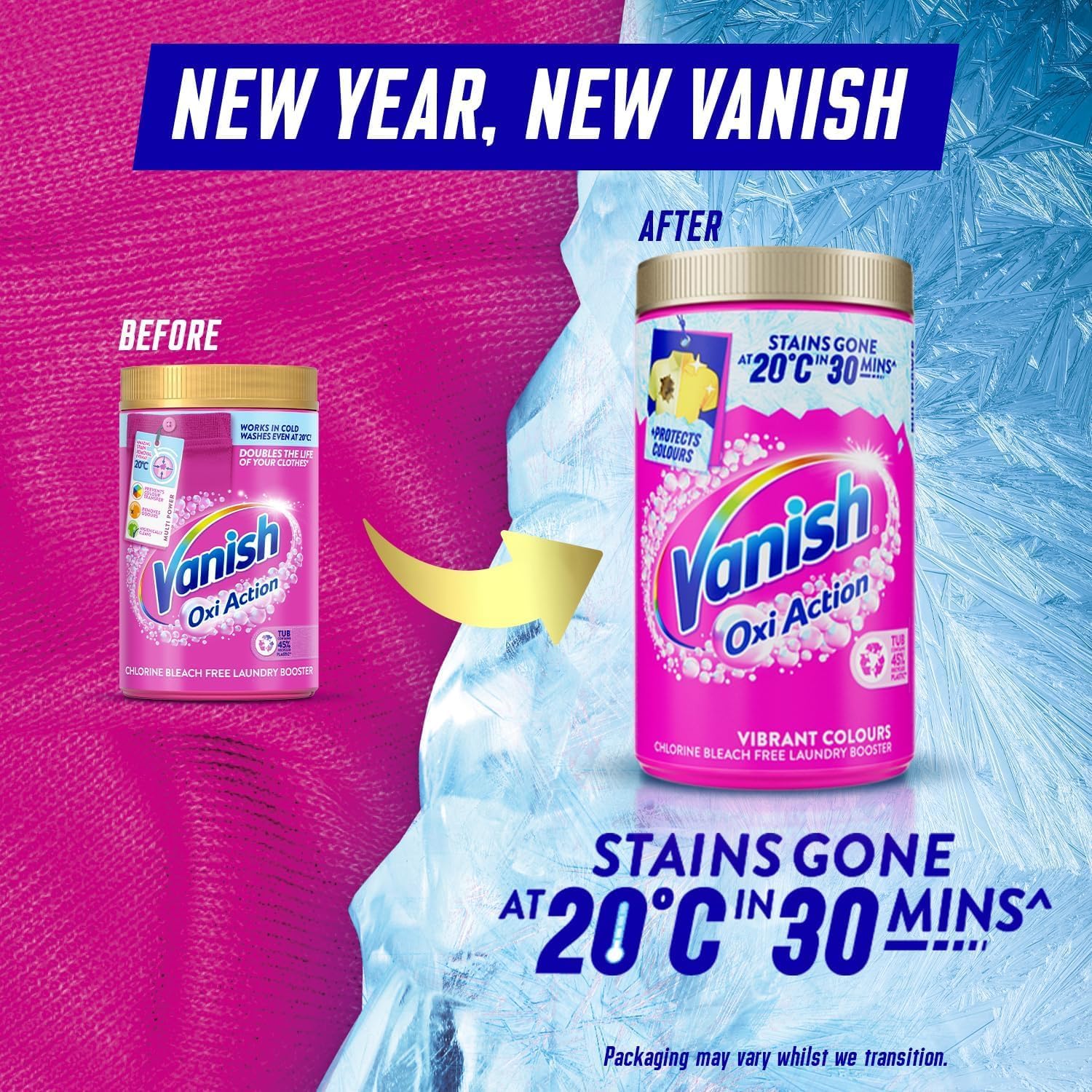Vanish - Gold Oxi Action Stain Remover and Laundry Booster Powder for Colours 1.5kg 7