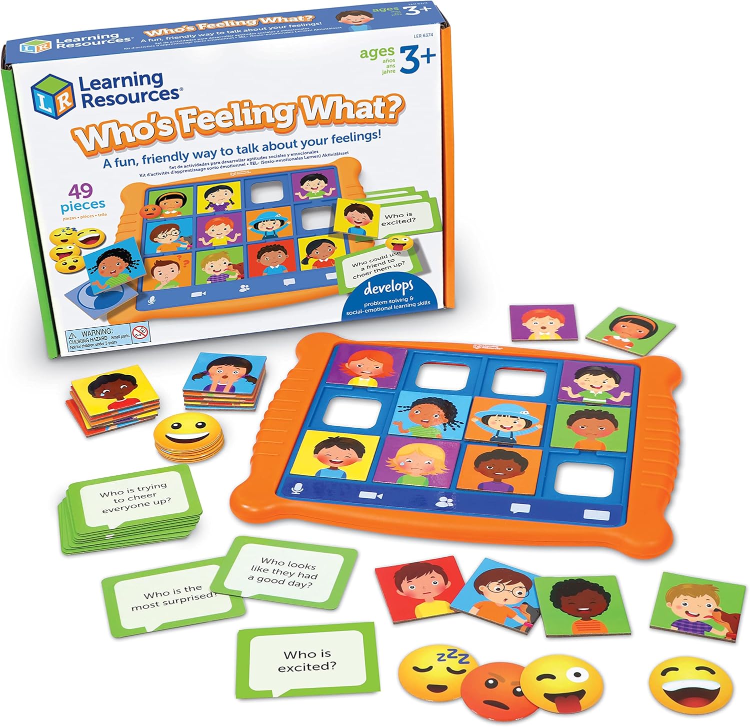 Learning Resources Who's Feeling What? Social Emotional Learning Game - Ages 3-7 1