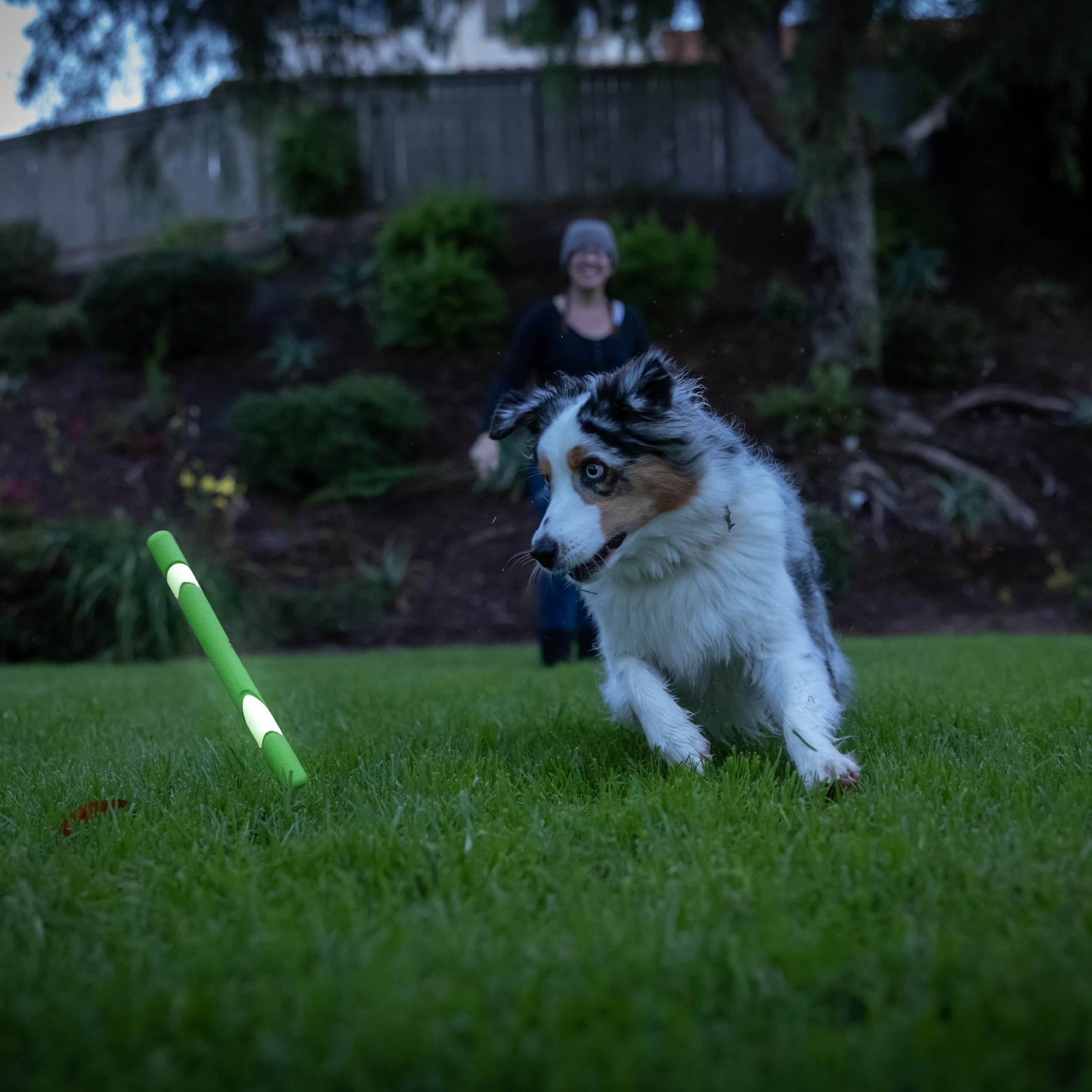 Chuckit! Max Glow Ultra Fetch Stick - Glow in the Dark Durable Rubber Dog Toy | 28cm 3