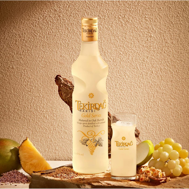 Tekirdag Rakisi Gold Series - 100% Fresh Grapes, Matured In Oak Barrels - 0.7L