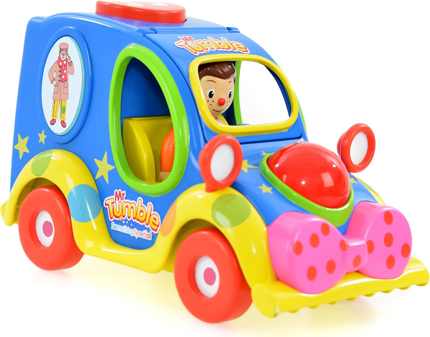 Mr Tumble Fun Sounds Musical Car - Interactive Vehicle with Lights, Sounds & Makaton Cards