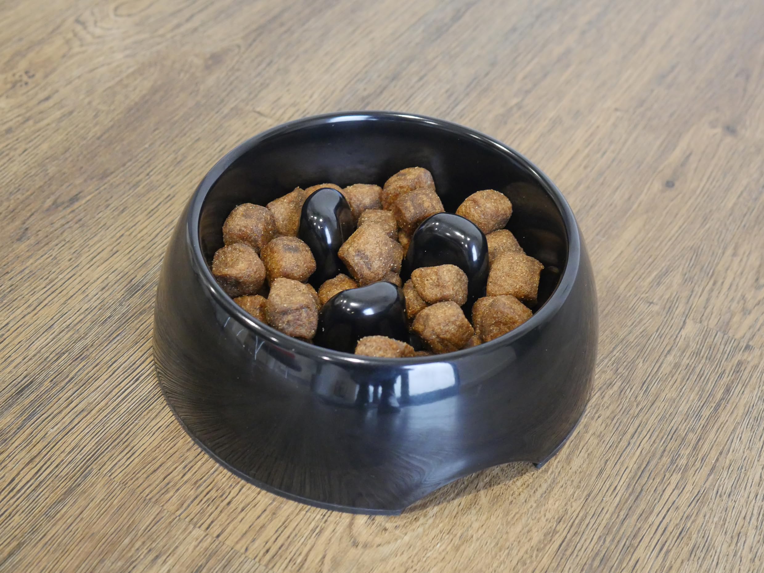 Rosewood Anti-Scoff Slow Feeder Dog Bowl - Large Heavy-Duty Melamine | Non-Skid Base