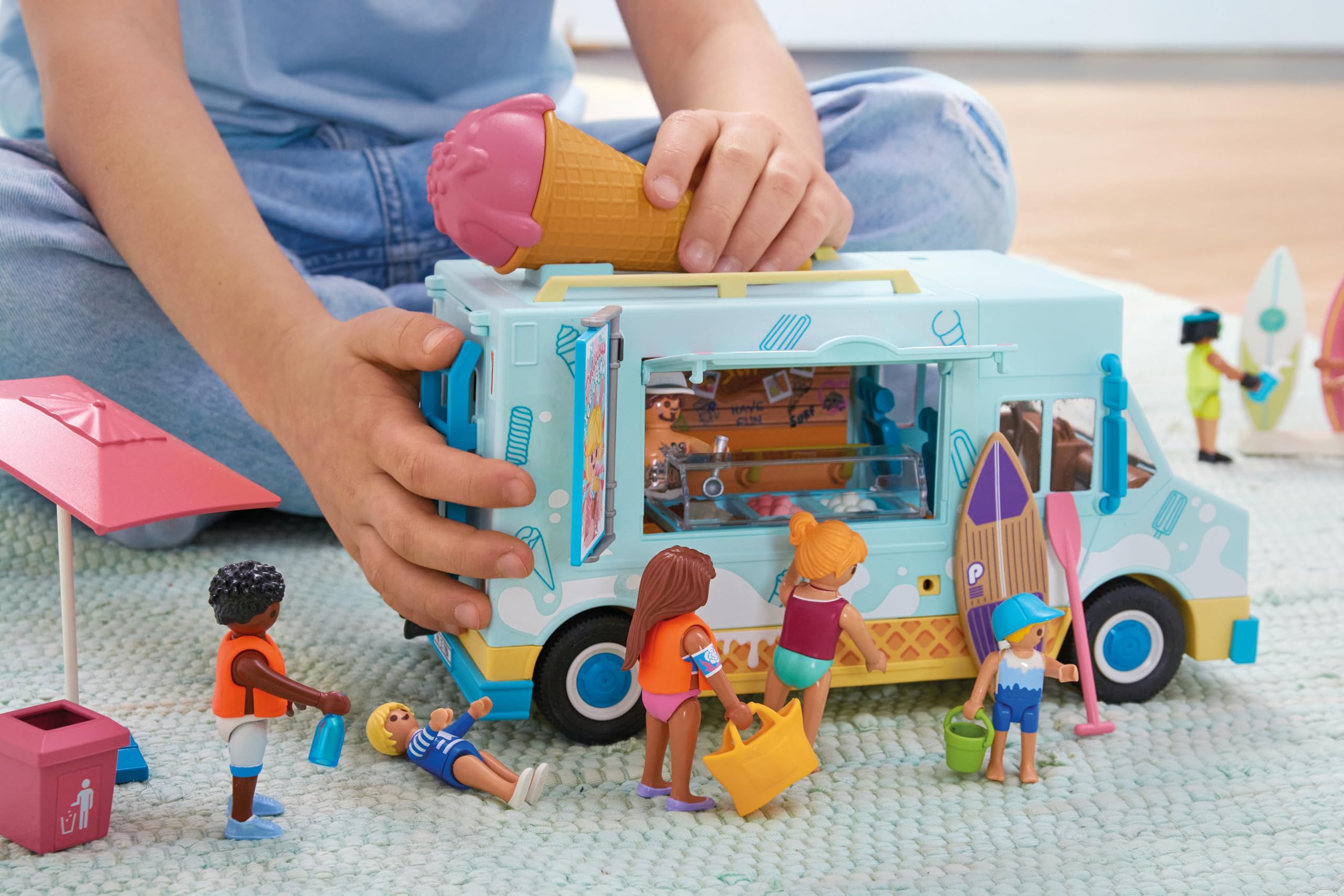 Playmobil | Vacation on the Beach | Ice Cream Truck with Surf Shop | Toy fr 4
