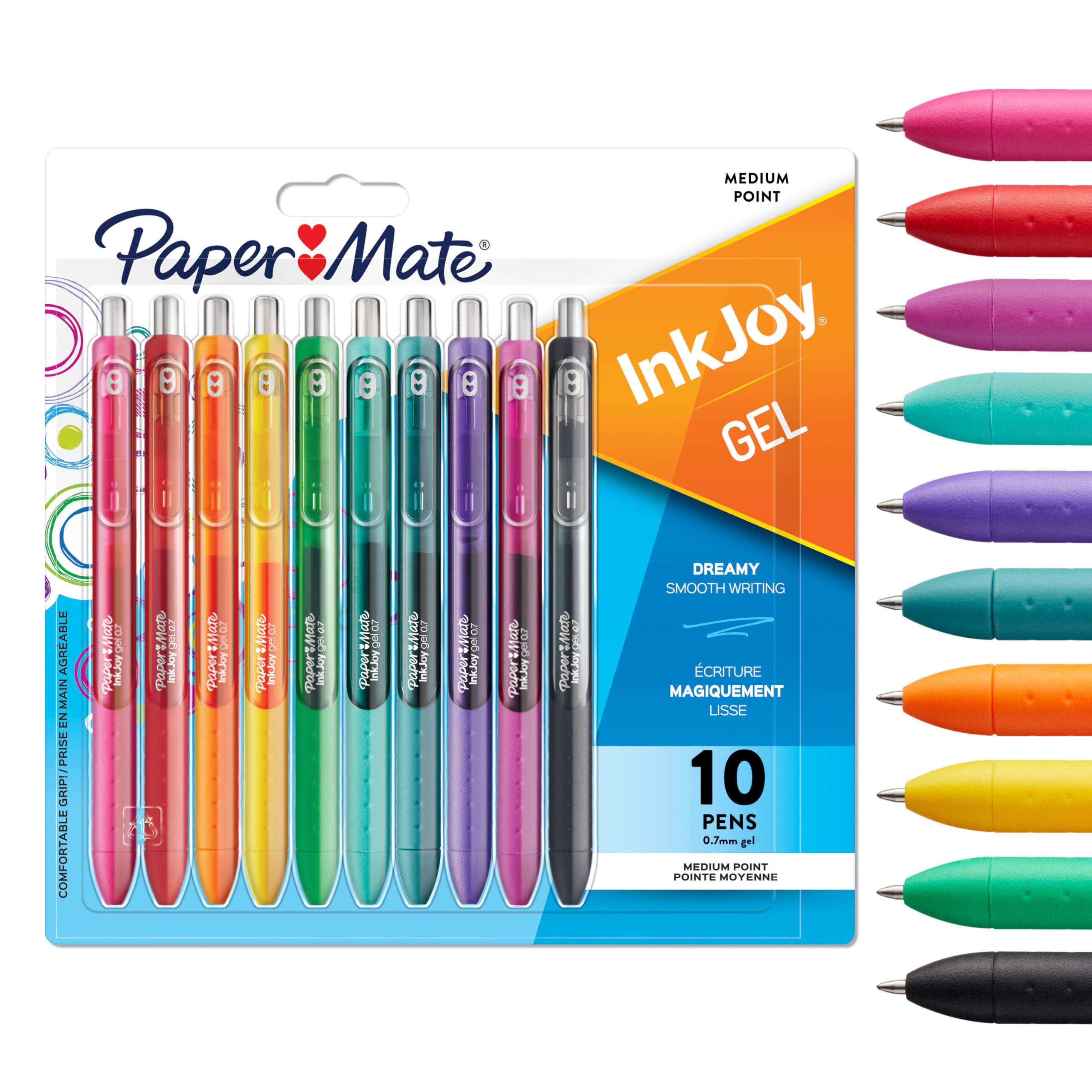 Paper Mate InkJoy Gel Pens - Smooth Writing & Quick-Drying Ink | 0.7mm Medium Point | 10 Pack 1