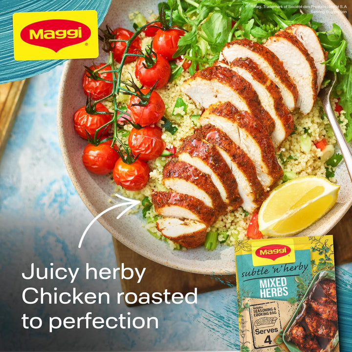 MAGGI So Juicy Mixed Herbs Chicken Seasoning with Cooking Bag, 30g