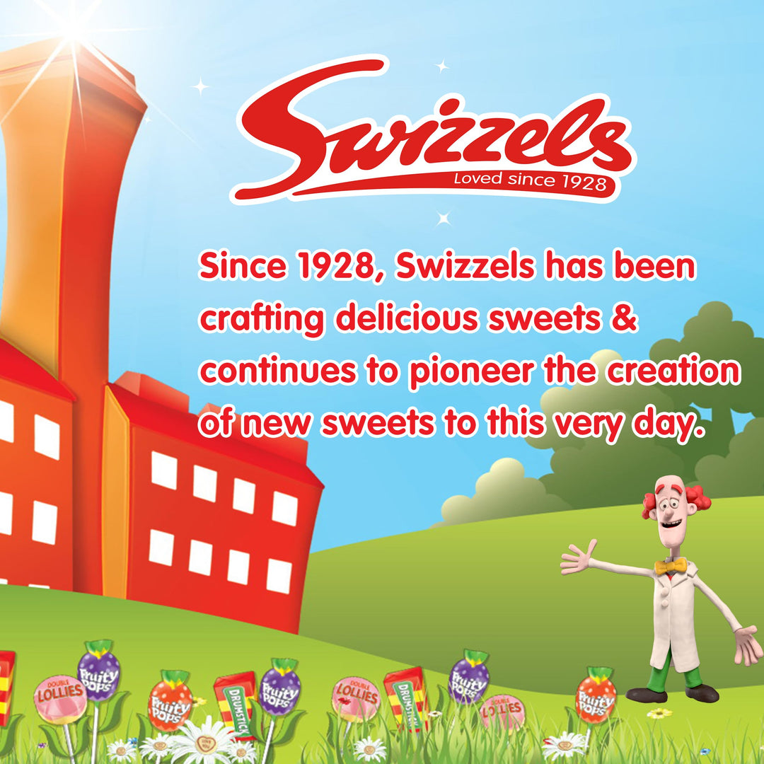 Swizzels Stinger Tutti Frutti Chew Bar Sweets - Vegan Chewy Candy with Fizzy Centre (60 Pack)