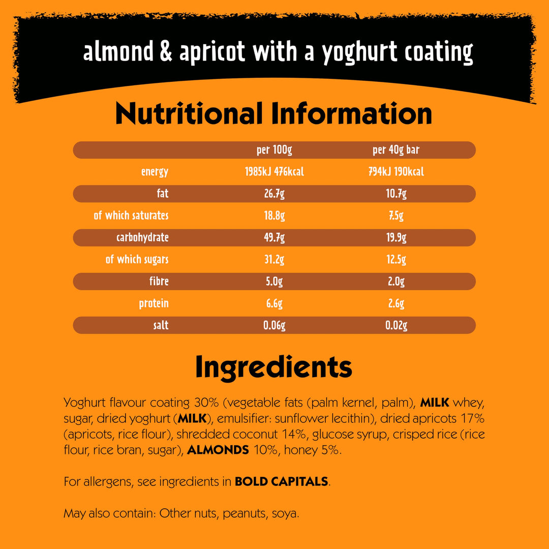 Eat Natural Almond & Apricot Yoghurt Coated Fruit & Nut Bars 12 x 40g