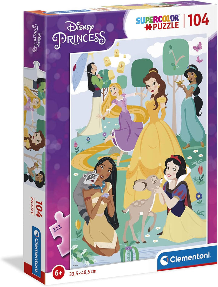 Clementoni Disney Princesas Puzzle 104pcs Princess Supercolor Jigsaw Puzzle (25736)