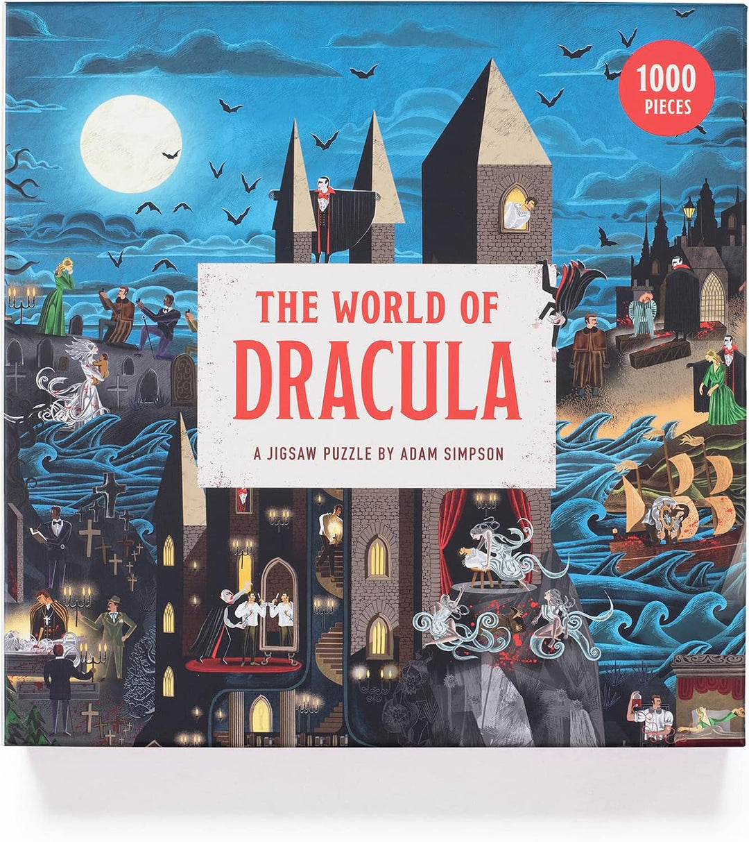 The World of Dracula Puzzle - 1,000-Piece Gothic Jigsaw by Adam Simpson