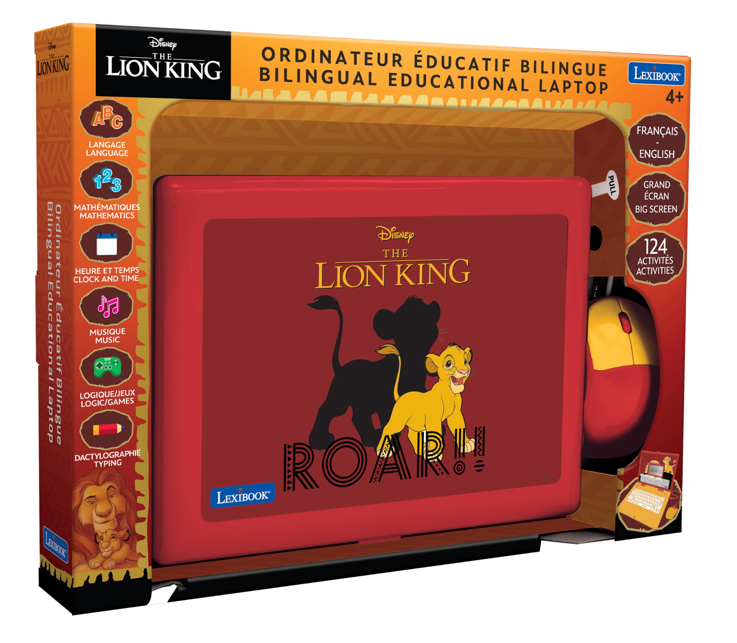 Lexibook Disney The Lion King Bilingual Laptop - 124 Educational Activities for Kids 10