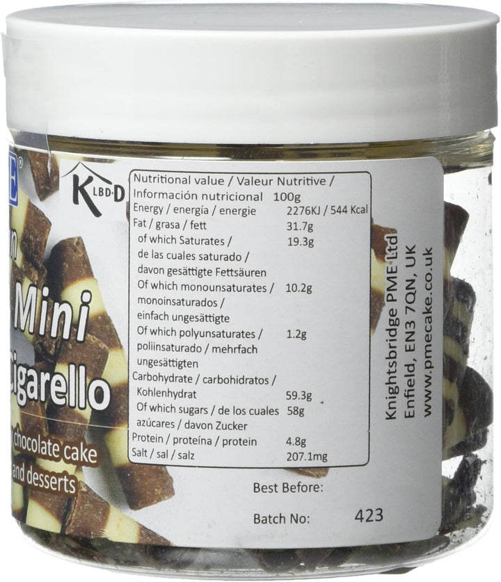 PME - Belgian Chocolate Striped Cigarellos 100 g