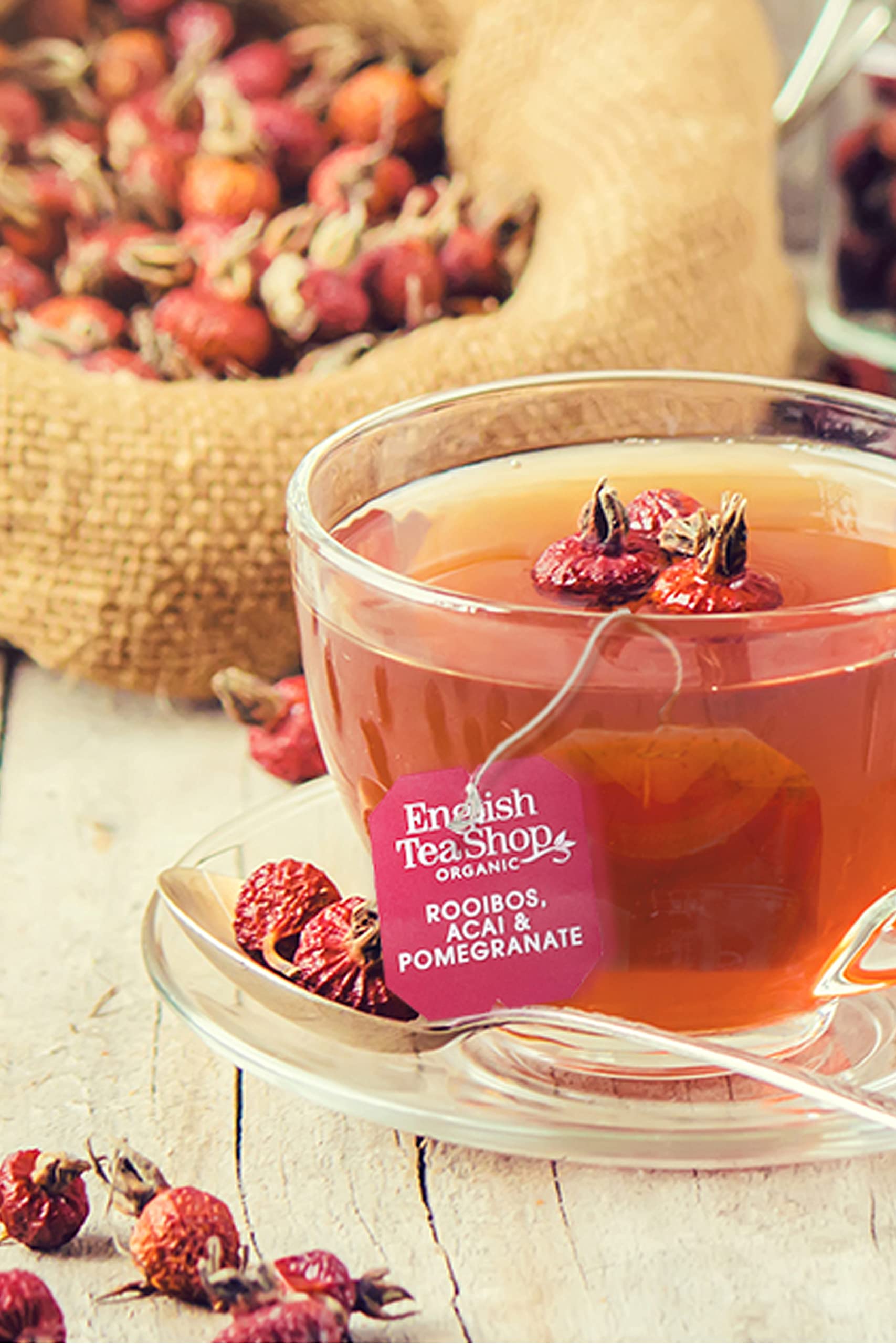 English Tea Shop Super Tea Prism Collection - 12 Fairtrade Organic Pyramid Tea Bags in 6 Flavours 12