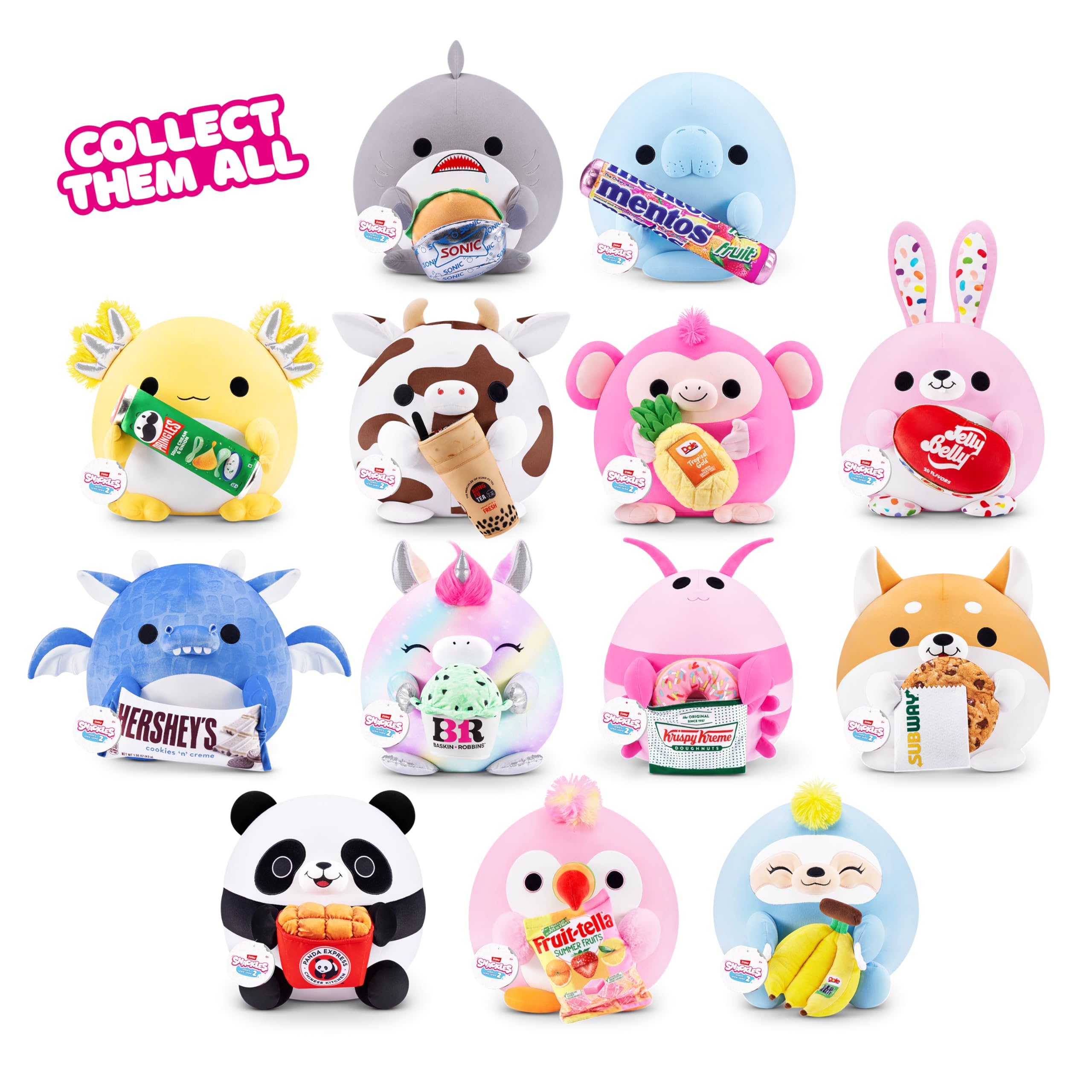 Snackles Series 2 Wave 2 - Snack Swap Bunny Cuddly Squishy Plush Toy, 20 cm 4