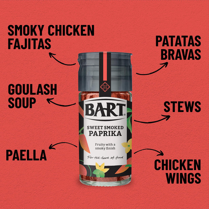 BART Essential Spices Bundle - 6-Piece Spice Set with Chilli Flakes, Turmeric, Cumin, Cinnamon, Paprika & Mixed Spice