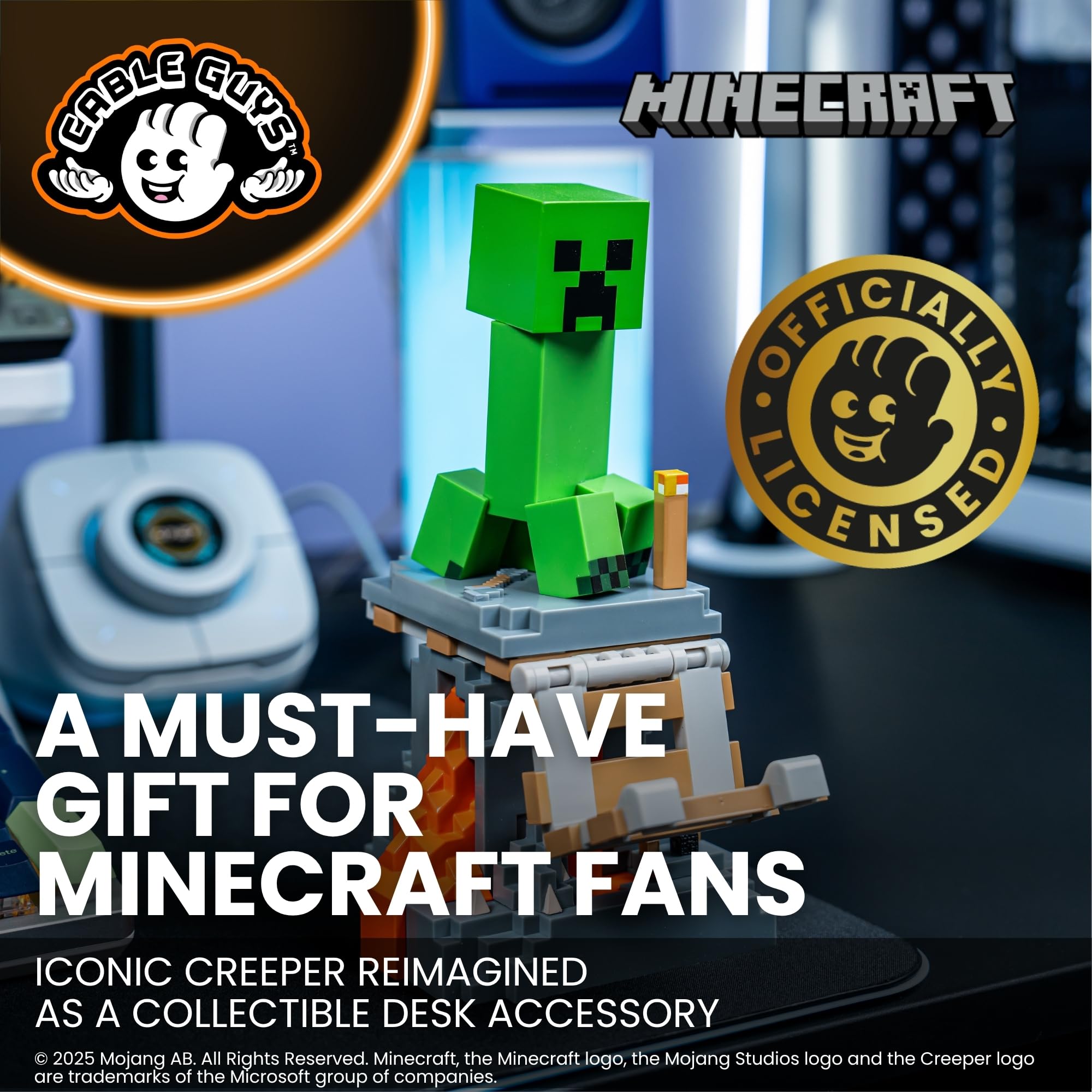 Minecraft Creeper Controller & Phone Holder - Official Mojang Merch for Xbox, PlayStation, Switch 11