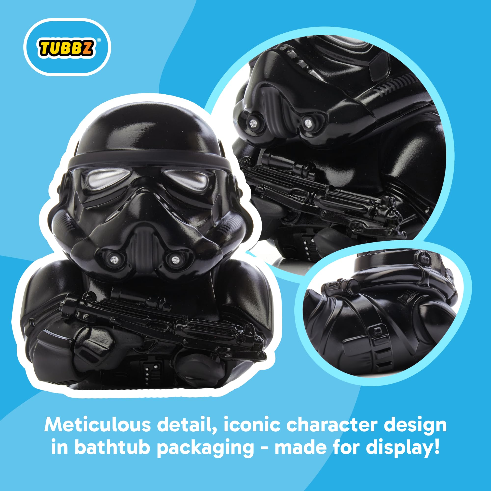 TUBBZ Original Stormtrooper - Shadow Stormtrooper Cosplaying Rubber Duck Figure | 9cm Tall 2