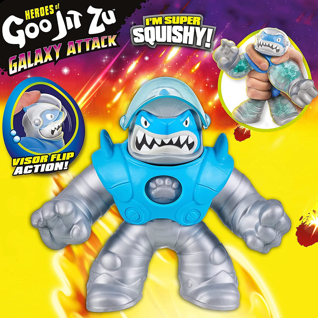 Heroes of Goo Jit Zu Galaxy Attack - Astro Thrash 41209, Stretchy Action Figure with Flip-Up Visor