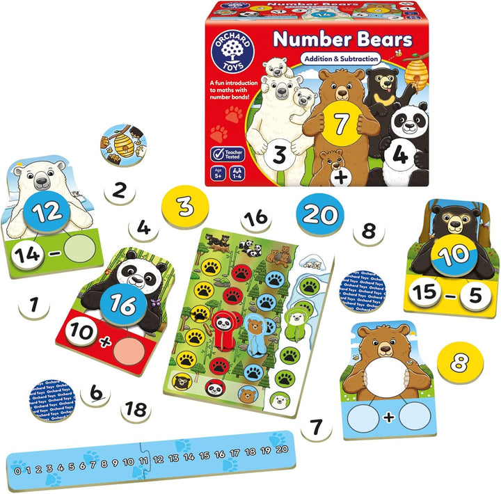 Orchard Toys Number Bears Maths Game Board Game (113)