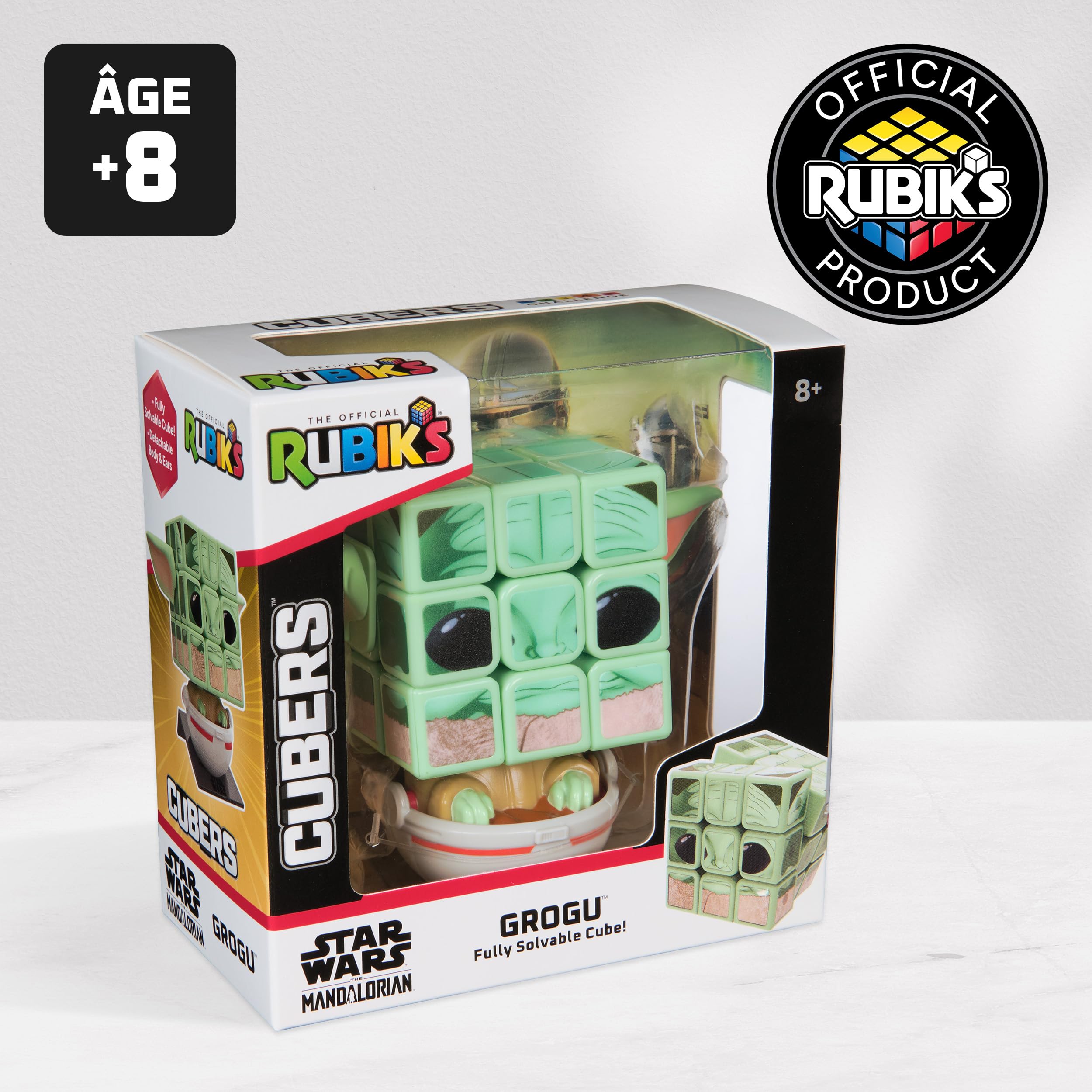 Rubik’s Cube Star Wars Grogu Cuber 3x3 Puzzle with Display Stand - Ages 8+ 4