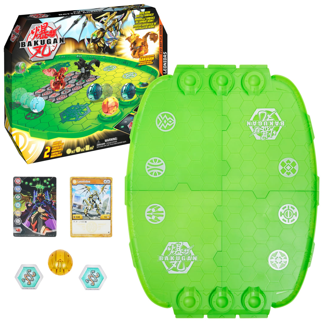 BAKUGAN Evo Battle Arena - Includes Exclusive Leonidas Bakugan for Ages 5-8