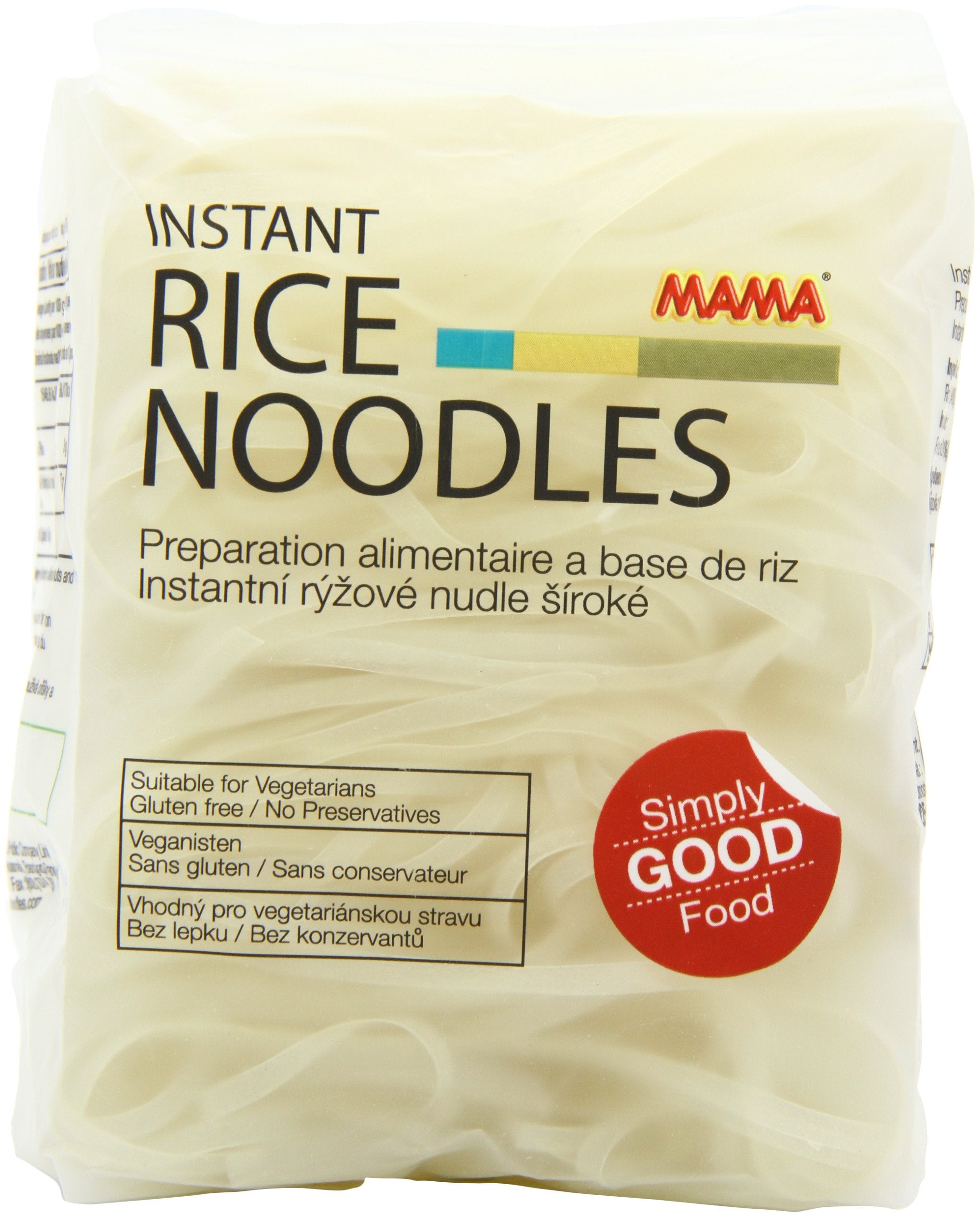MAMA Instant Rice Noodles - Gluten Free, Vegetarian | 225g Pack of 6 1