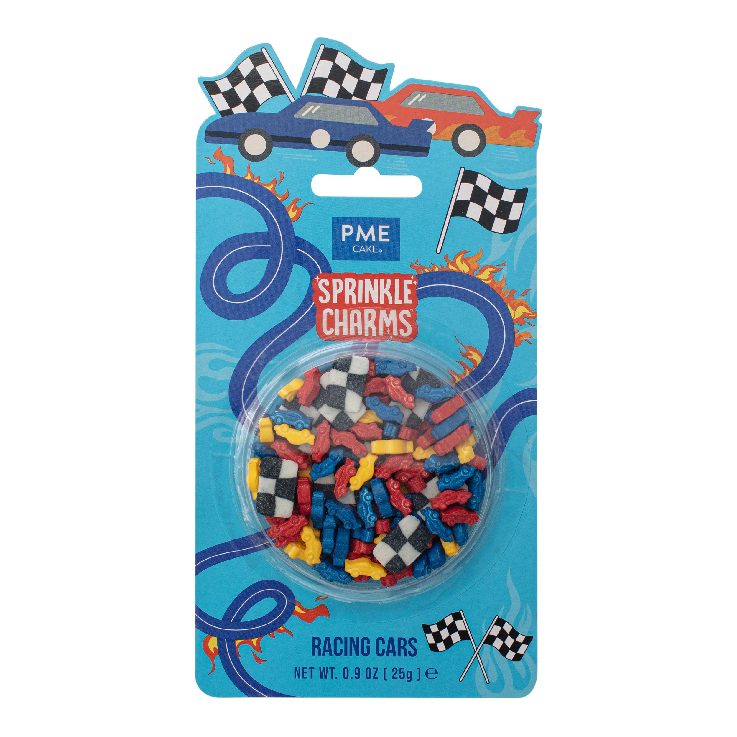 PME Cake Racing Cars Sprinkle Charms - Edible Decoration | 25g (0.9oz) 1