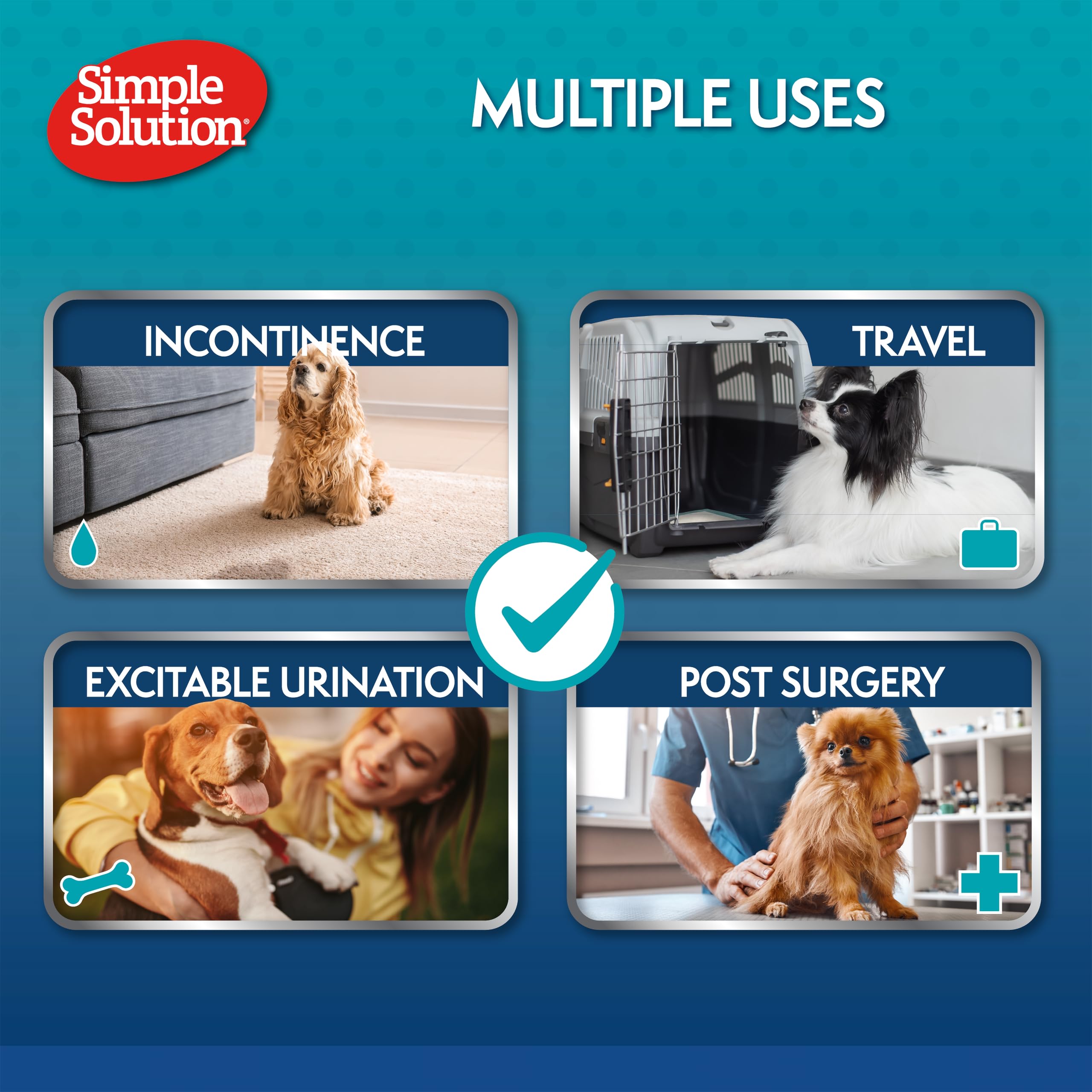 Simple Solution Disposable Dog Nappies - Toy Size for Males up to 4.5kg | 12 Pack 8