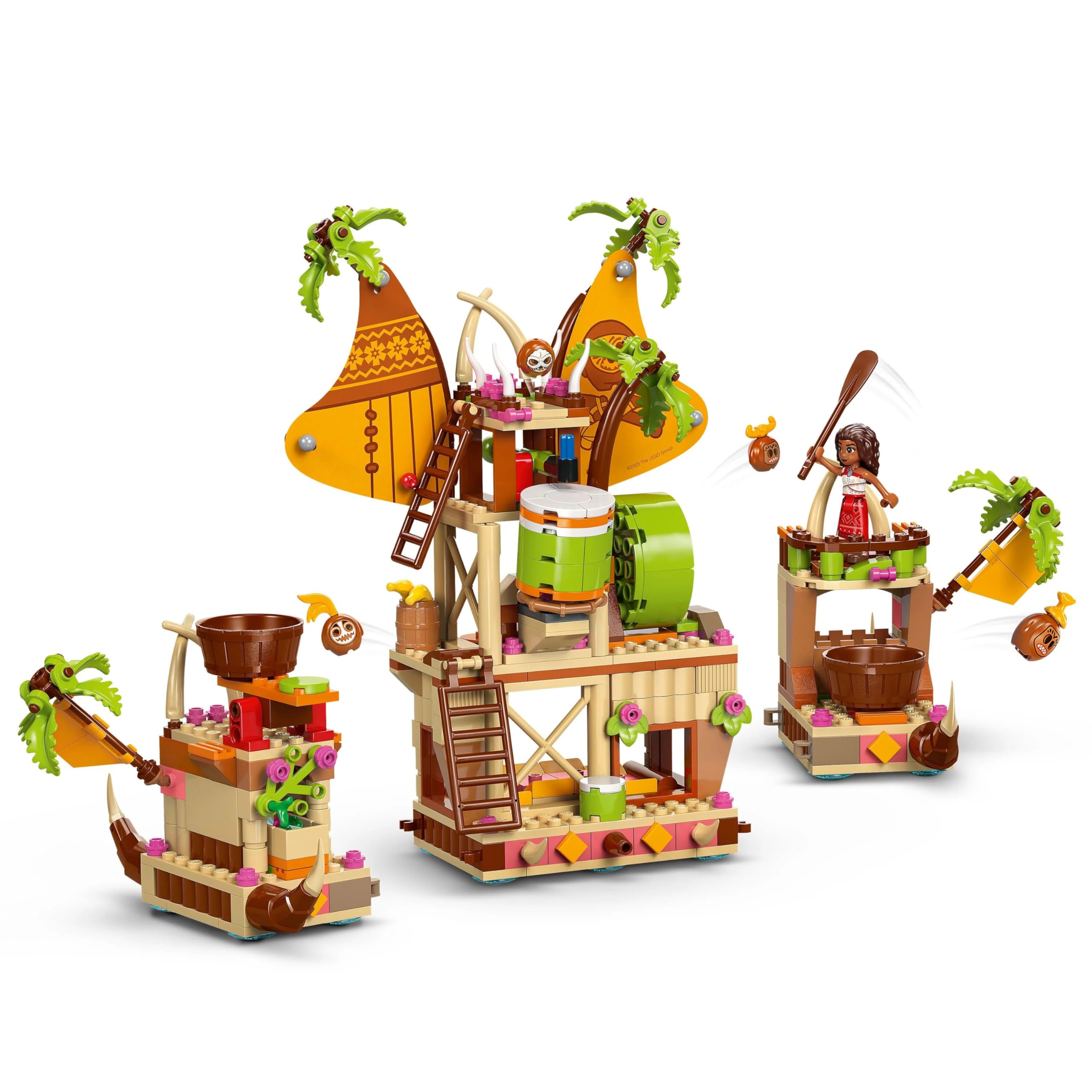 LEGO Disney Moana 2 Kakamora Barge Building Set - 572-Piece Boat Playset with Characters 6