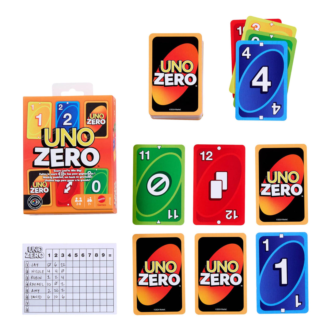 Mattel Games UNO Zero Card Game in Storage & Travel Tin