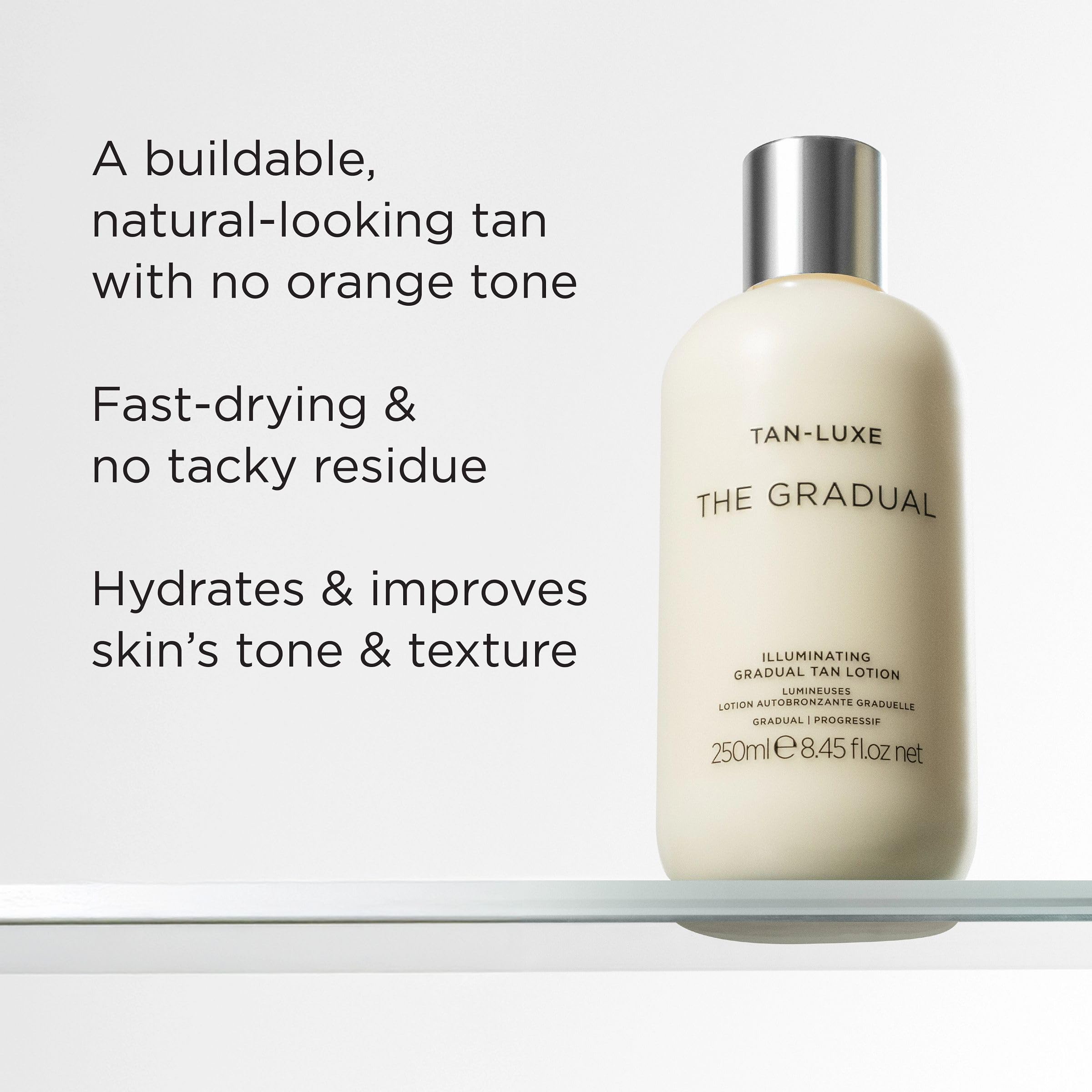 TAN-LUXE The Gradual Illuminating Self Tan Lotion - Buildable Color, Hydrating Formula | 250 ml 4