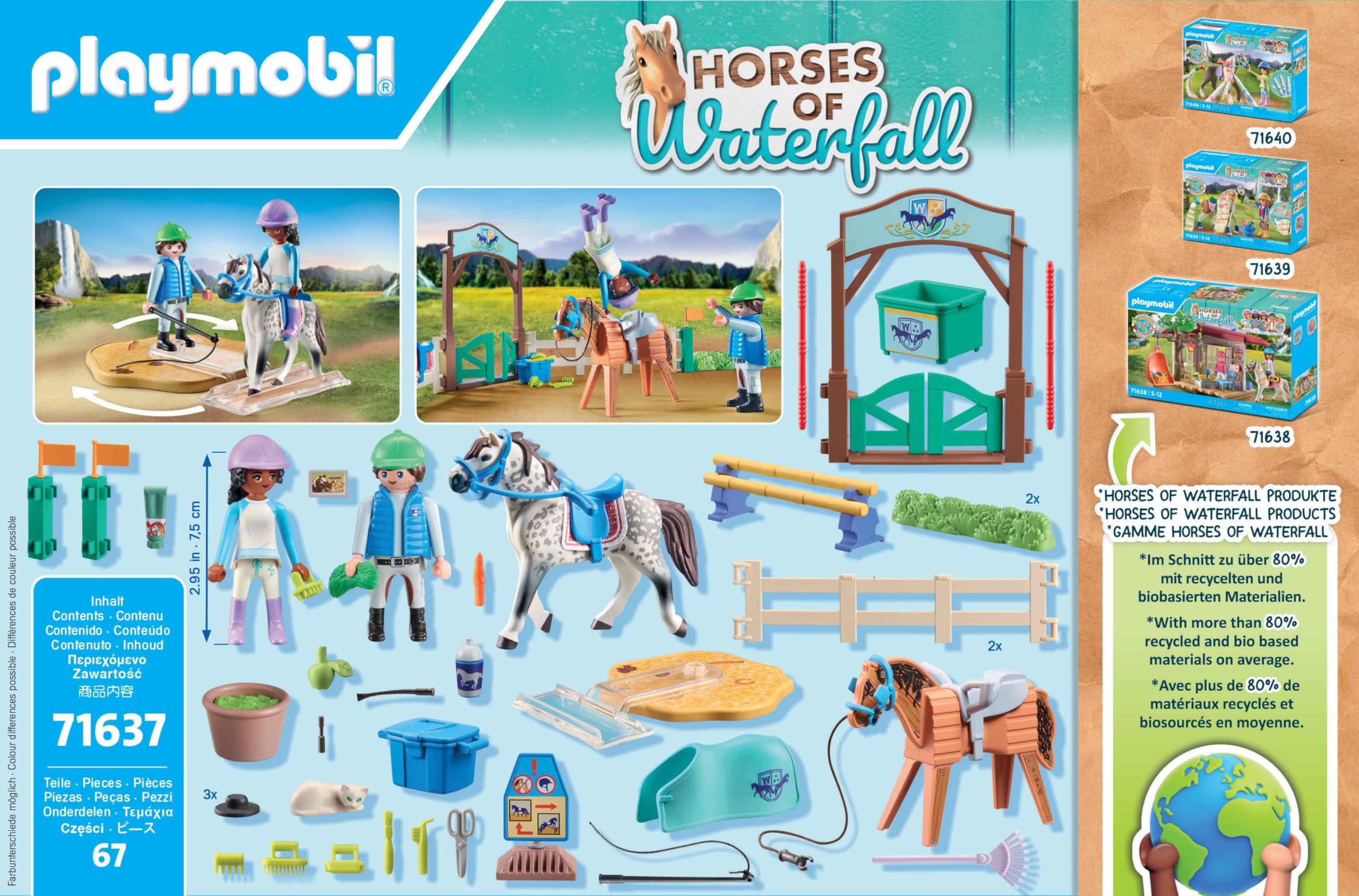 Playmobil 71637 Horses of Waterfall: Modern Riding School Playset for Kids 5+ 11