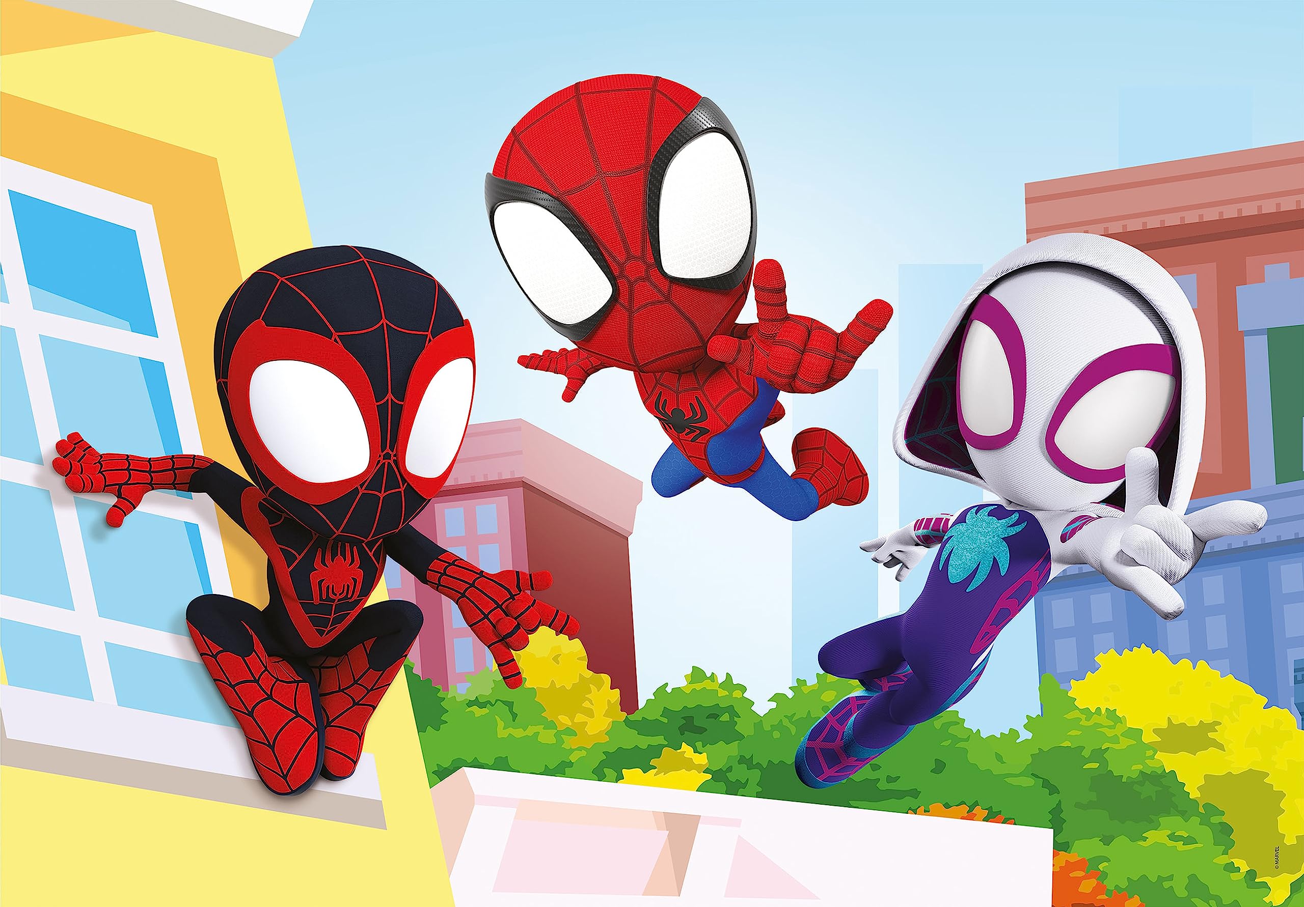 Clementoni Supercolor Marvel Spidey and His Amazing Friends Jigsaw Puzzle Set - 2 x 20 Pieces | Made in Italy 4