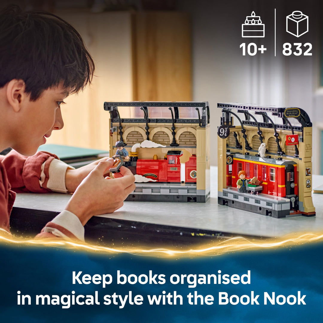 LEGO Harry Potter Book Nook: Hogwarts Express Set with Train Toy & 4 Minifigures - 10+