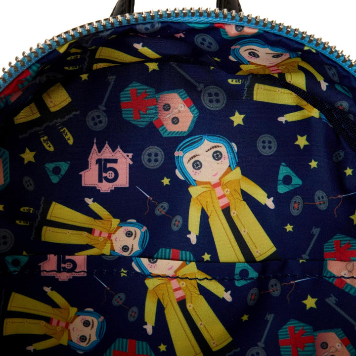 Loungefly Coraline 15th Anniversary Laika Doll Mini Backpack (Multi, Mini)