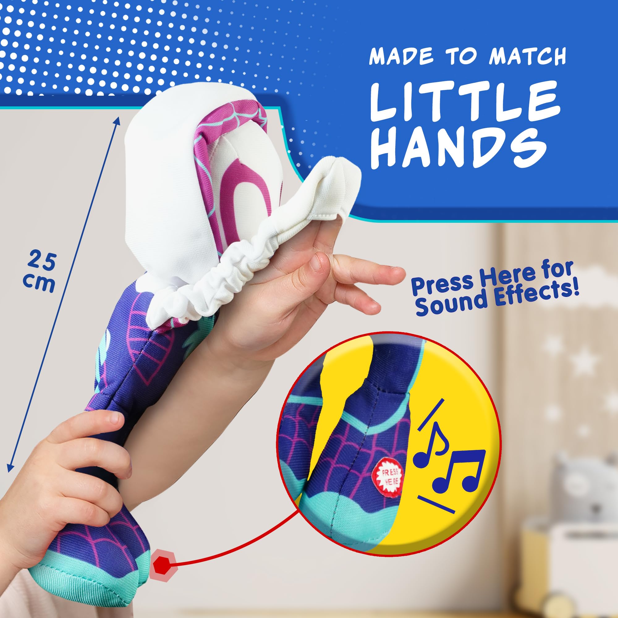 Marvel Spidey and His Amazing Friends Slingshot Ghost-Spider Plush Toy - Stretchable Arms for Action Play 6