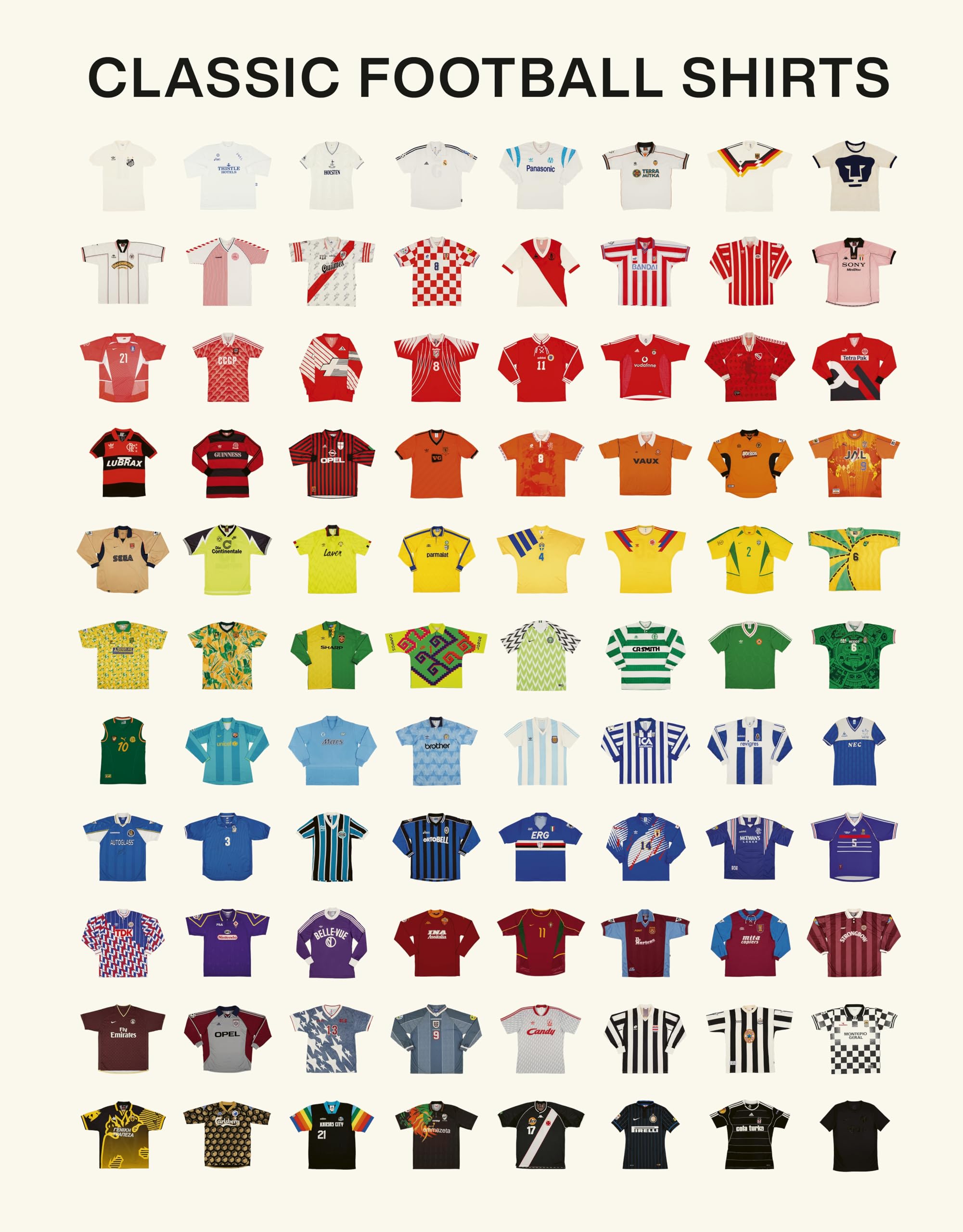 Classic Football Shirts - Iconic Football Kits History | Hardcover