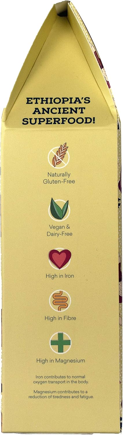 Lovegrass Habesha White Teff Flour - 500g - Gluten Free, Vegan, Whole Grain