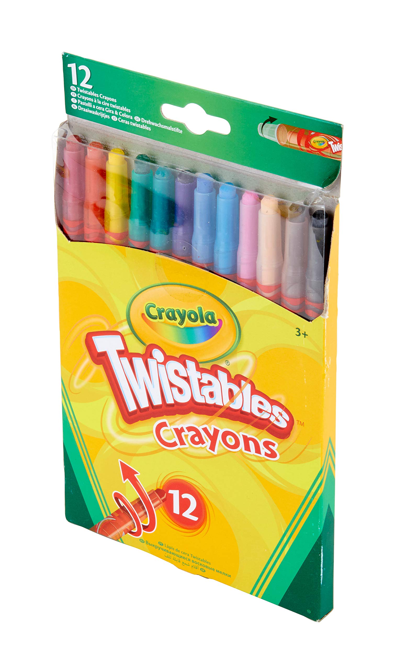 CRAYOLA Twistables Crayons - 12 Vibrant Colors | No Sharpening Needed | Ages 3+