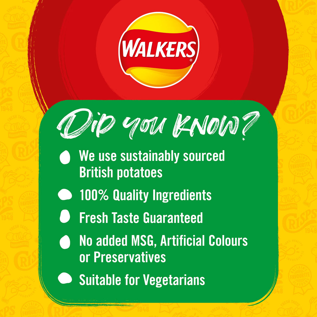Walkers Smoky Bacon Crisps 32.5g (Case of 32)