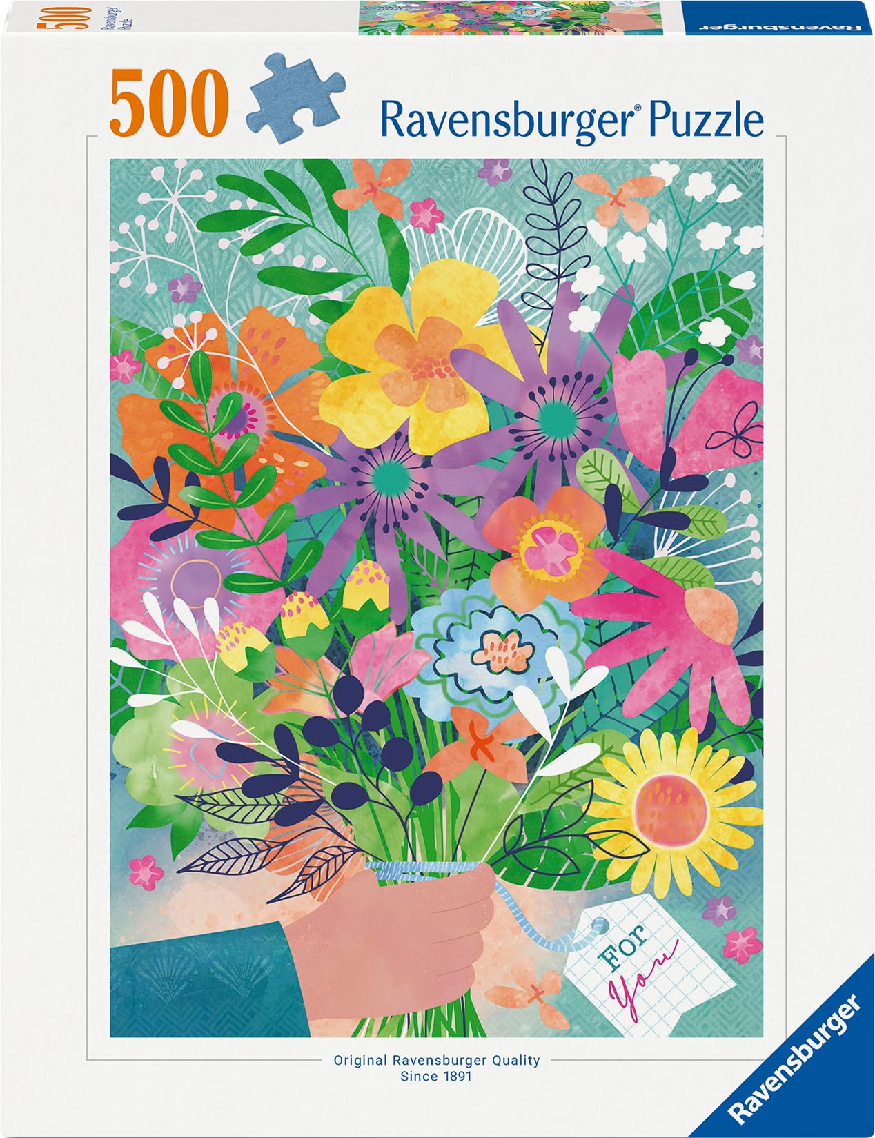 Ravensburger Flowers for You Jigsaw Puzzle - 500 Pieces | Glare-Free Finish | FSC Certified 2