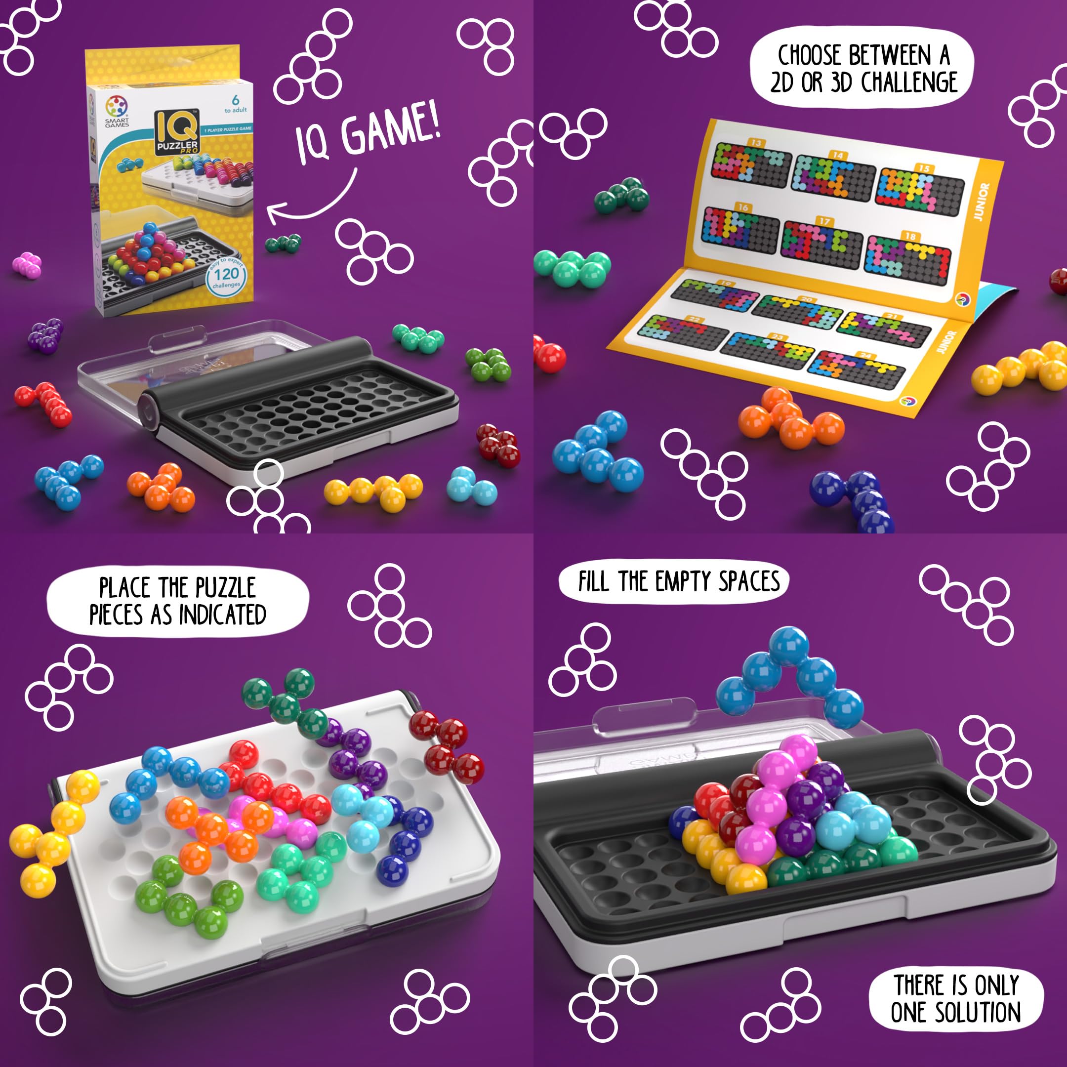 SmartGames IQ Puzzler Pro - Single Player Brainteaser | 120 Challenges | Ages 6+ 10