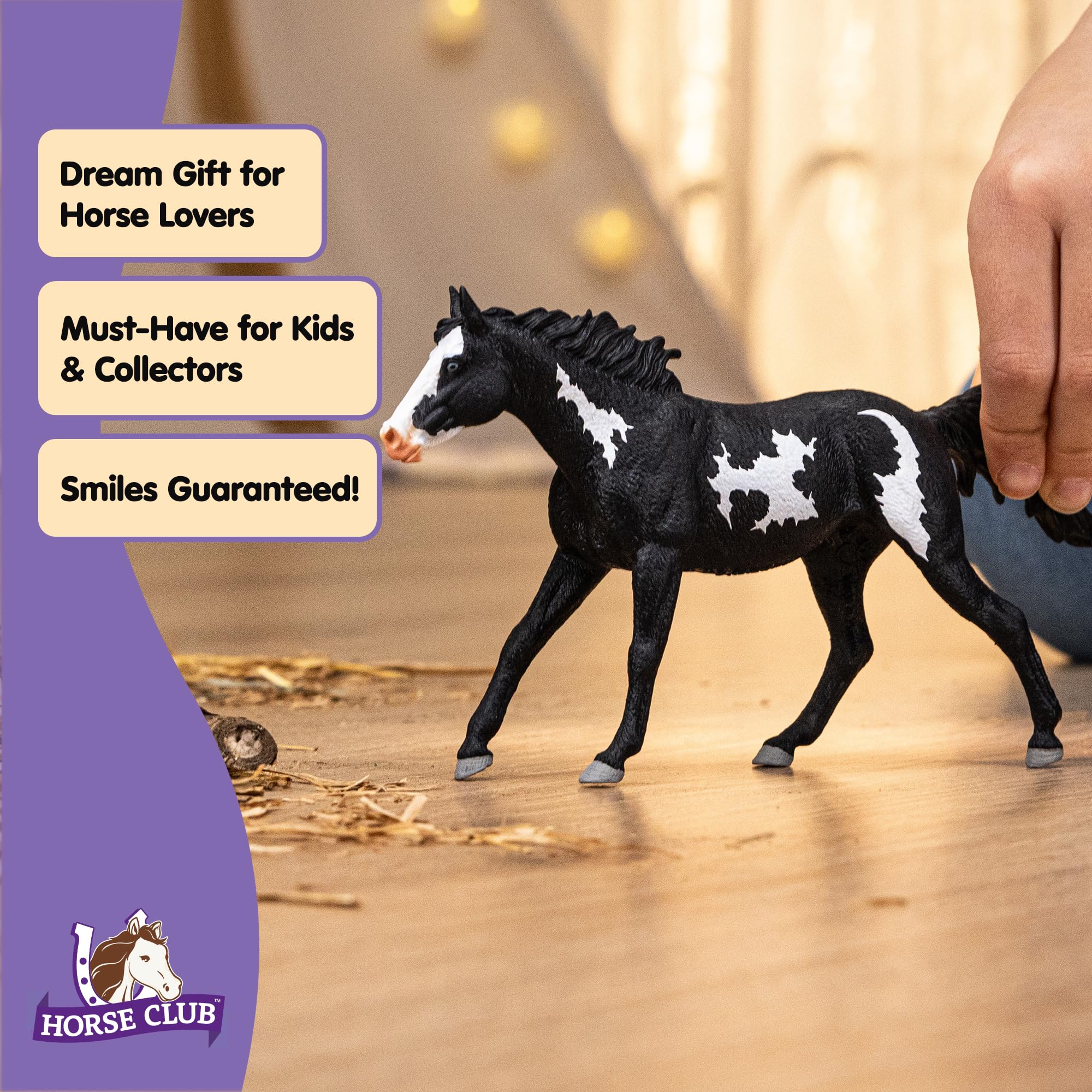 Schleich HORSE CLUB Paint Horse Gelding Figurine 14900 | Ages 5+ | Plastic 6