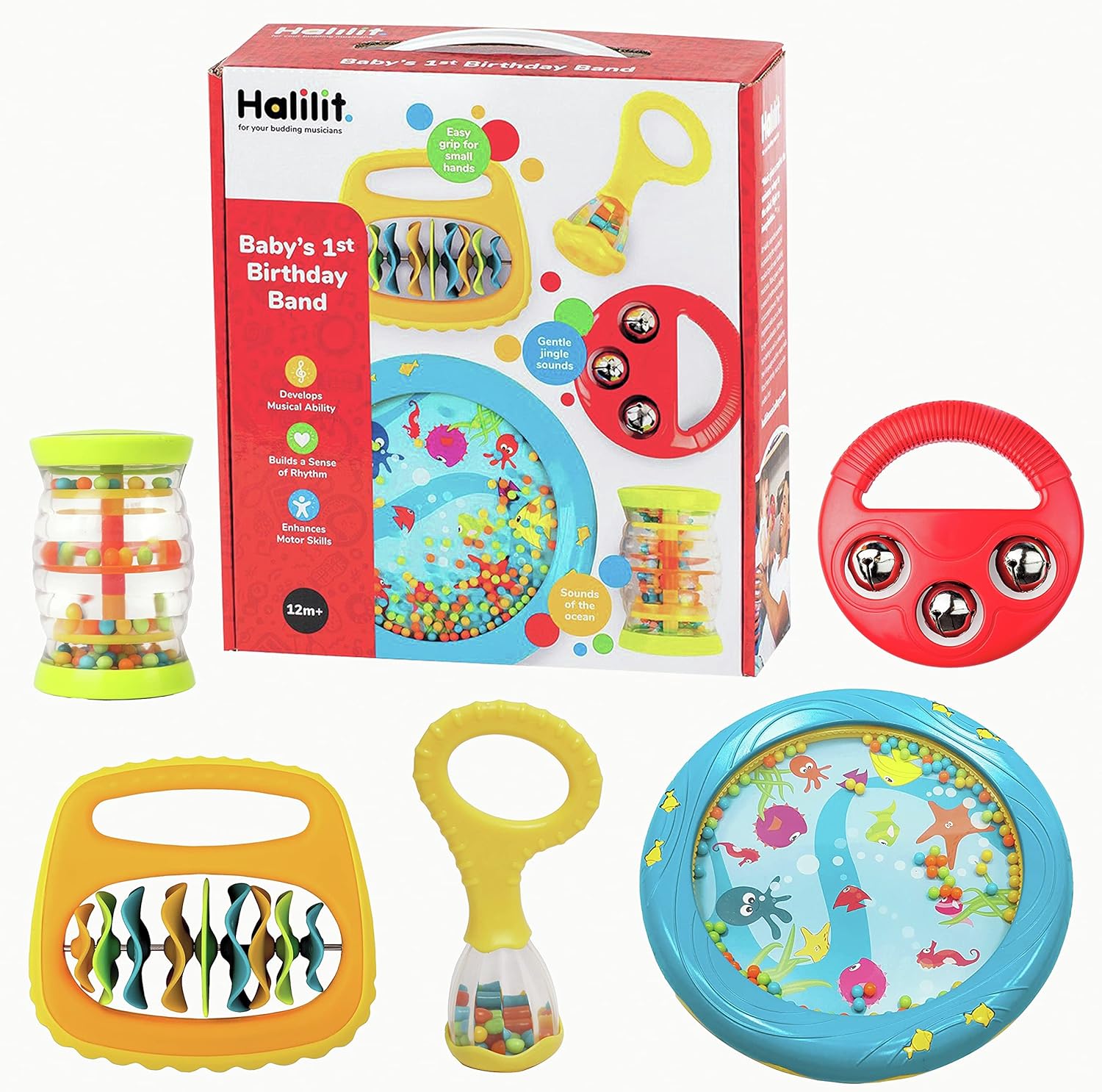 Halilit Baby's First Birthday Band Musical Instrument Set - 12 Months+ 1